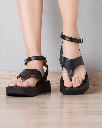 Sandalia Belvet - Negro - Tienda Nébula