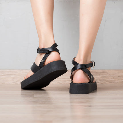 Sandalia Belvet - Negro - Tienda Nébula