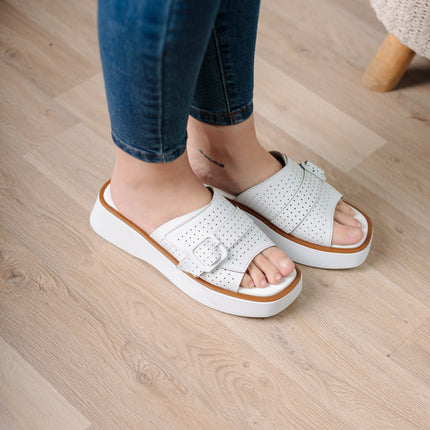 Sandalia Benzim - Blanco - Tienda Nébula