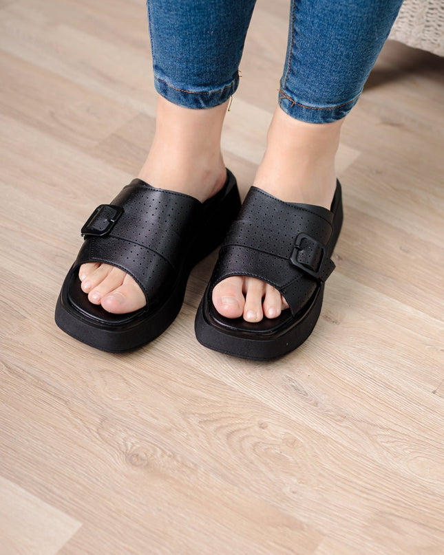 Sandalia Benzim - Negro - Tienda Nébula
