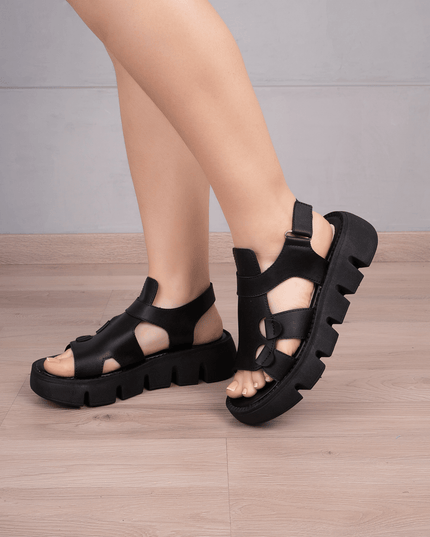 Sandalia Bisau - Negro - Tienda Nébula