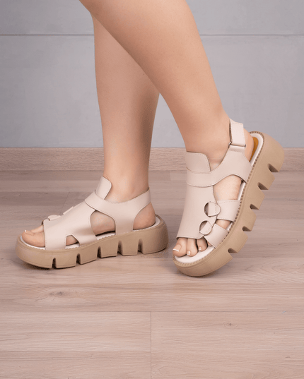 Sandalia Bisau - Nude - Tienda Nébula