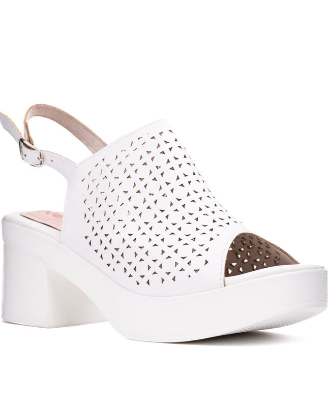Sandalia Bonnie - Blanco - Tienda Nébula