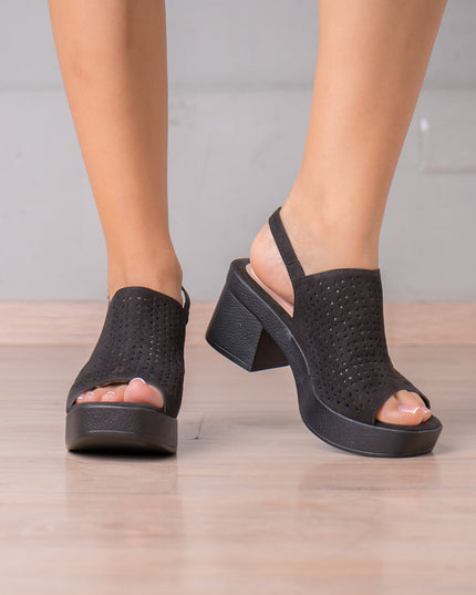 Sandalia Bonnie - Negro - Tienda Nébula
