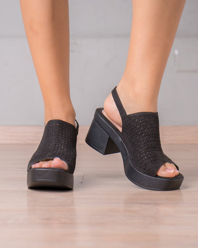 Sandalia Bonnie - Negro - Tienda Nébula