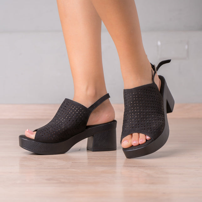 Sandalia Bonnie - Negro - Tienda Nébula
