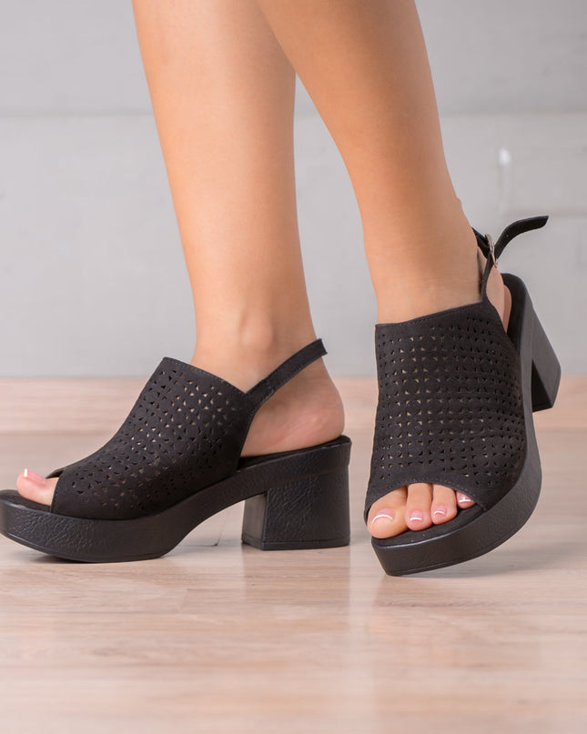 Sandalia Bonnie - Negro - Tienda Nébula