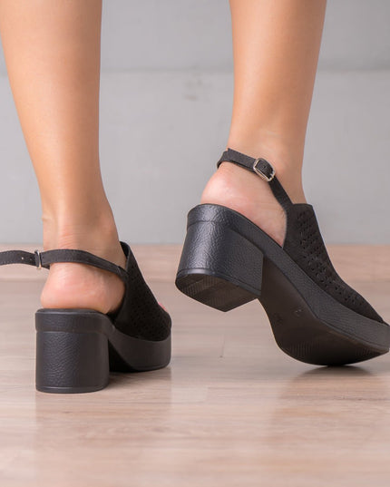 Sandalia Bonnie - Negro - Tienda Nébula