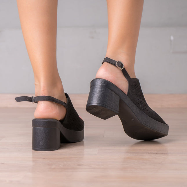 Sandalia Bonnie - Negro - Tienda Nébula