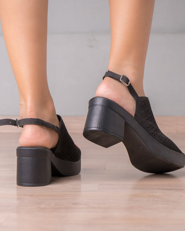 Sandalia Bonnie - Negro - Tienda Nébula