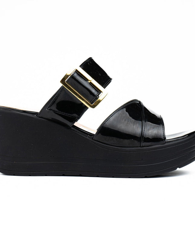 Sandalia Boyzwy - Negro Charol - Tienda Nébula