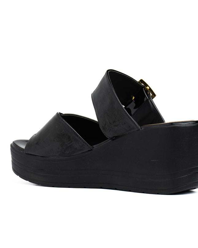 Sandalia Boyzwy - Negro Charol - Tienda Nébula