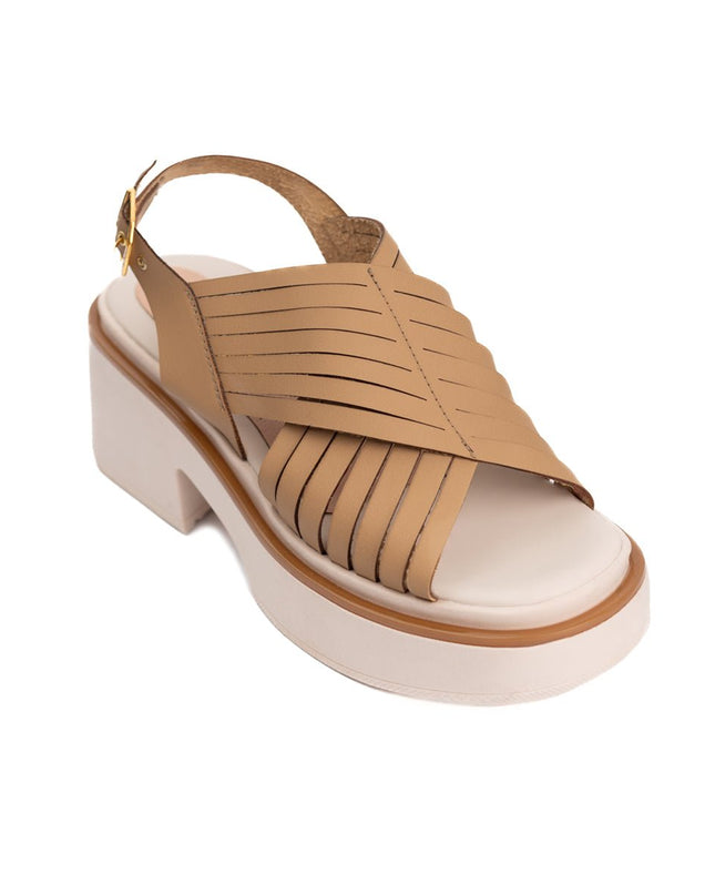 Sandalia Brentoni - Beige - Tienda Nébula