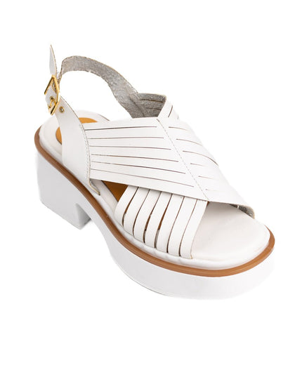 Sandalia Brentoni - Blanco - Tienda Nébula