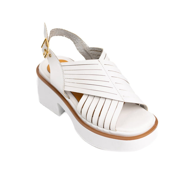 Sandalia Brentoni - Blanco - Tienda Nébula