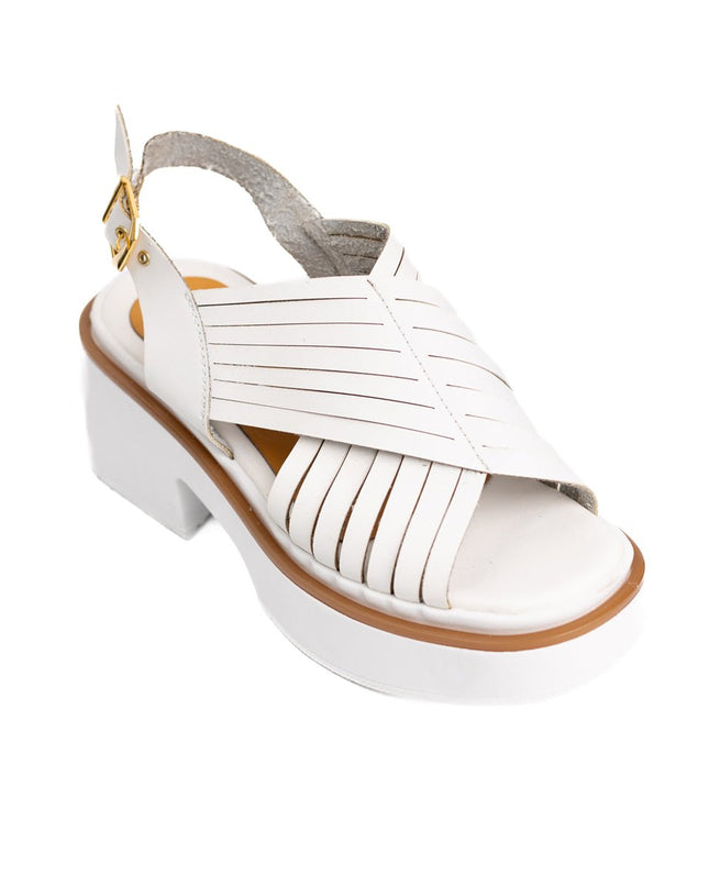 Sandalia Brentoni - Blanco - Tienda Nébula