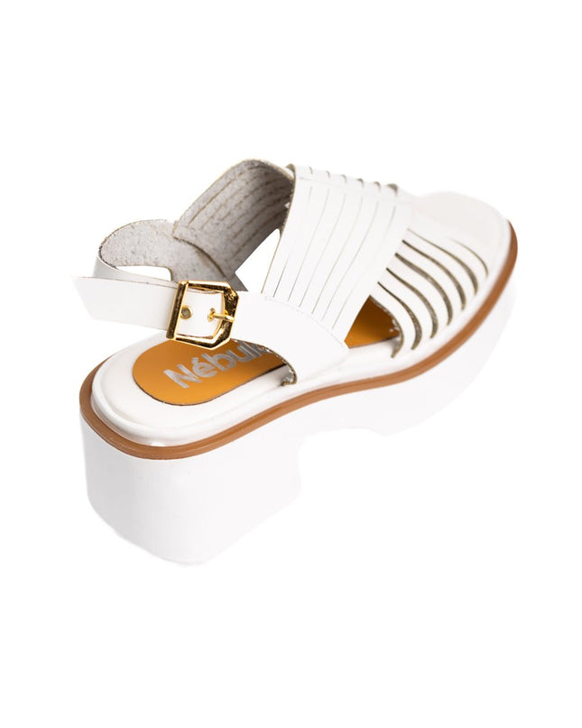 Sandalia Brentoni - Blanco - Tienda Nébula