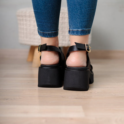Sandalia Brentoni - Negro - Tienda Nébula