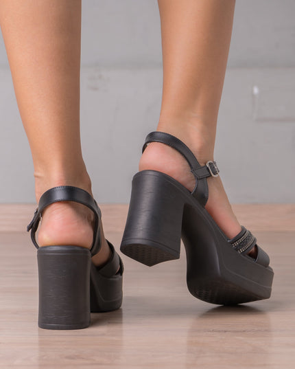 Sandalia Brill - Negro - Tienda Nébula