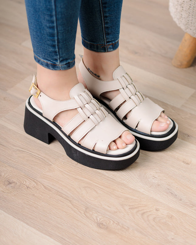 Sandalia Candia - Beige - Tienda Nébula
