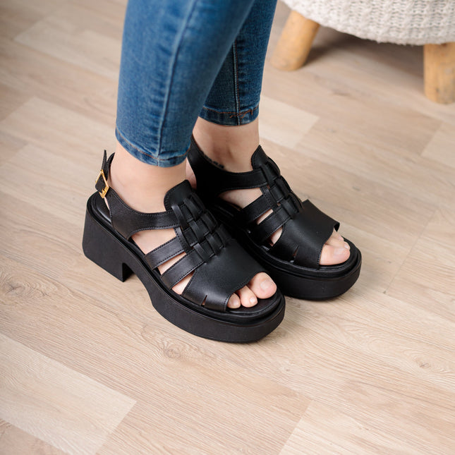 Sandalia Candia - Negro - Tienda Nébula