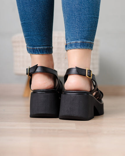 Sandalia Candia - Negro - Tienda Nébula