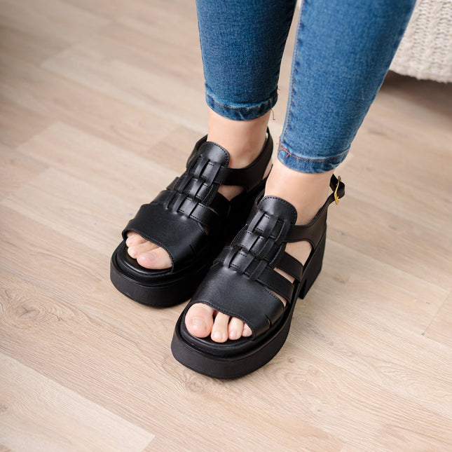 Sandalia Candia - Negro - Tienda Nébula