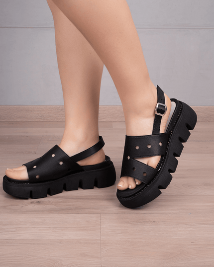 Sandalia Cartago - Negro - Tienda Nébula