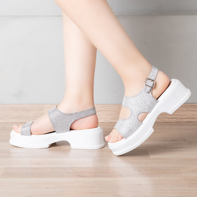 Sandalia Celebi - Blanco - Tienda Nébula