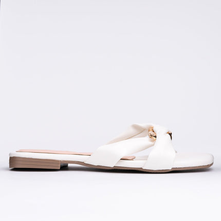 Sandalia Cosmina - Blanco - Tienda Nébula