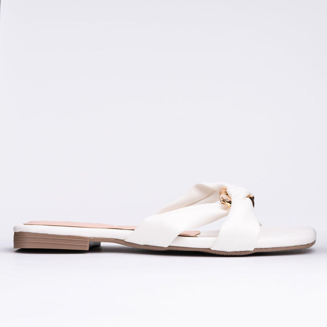 Sandalia Cosmina - Blanco - Tienda Nébula