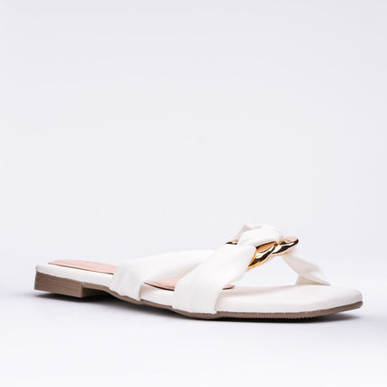 Sandalia Cosmina - Blanco - Tienda Nébula