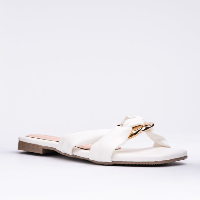 Sandalia Cosmina - Blanco - Tienda Nébula