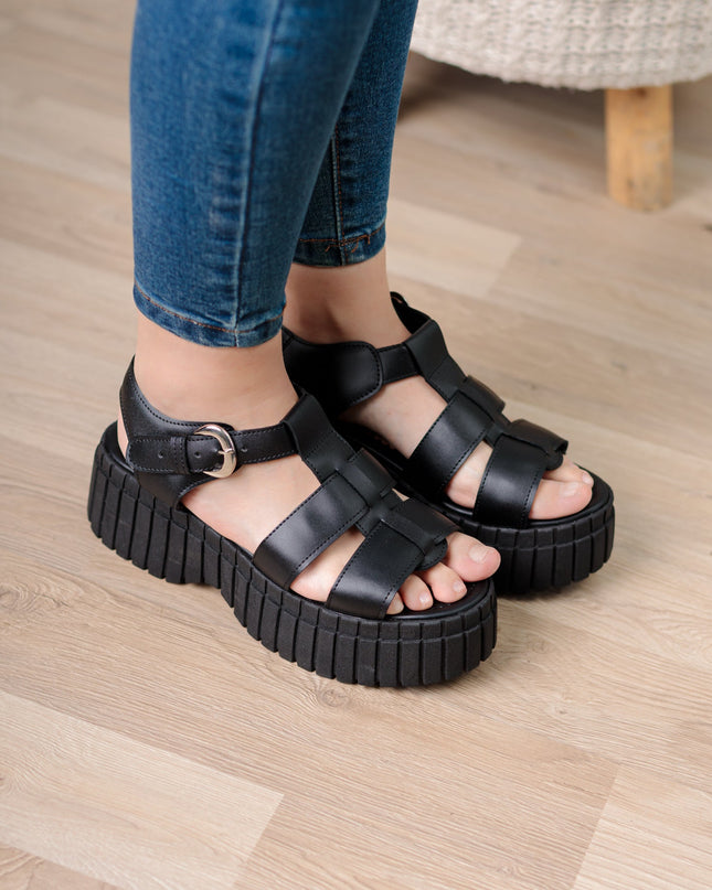 Sandalia Dovra - Negro - Tienda Nébula