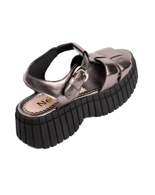 Sandalia Dovra - Plateado - Tienda Nébula