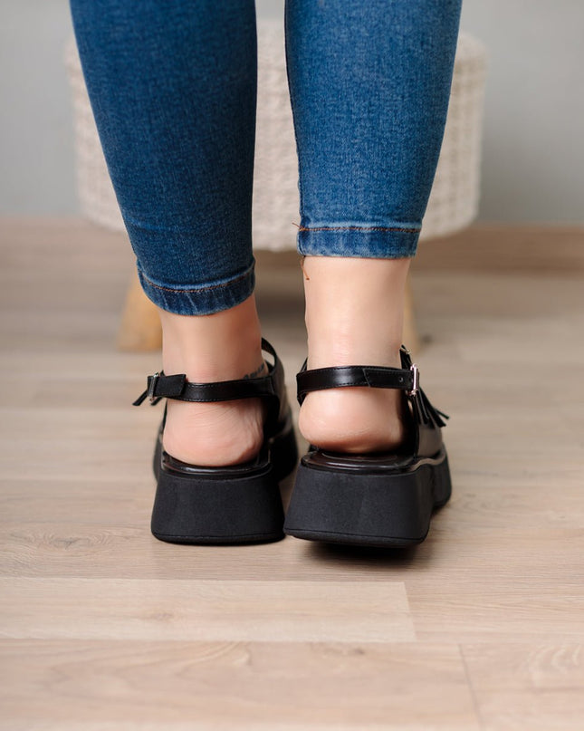 Sandalia Elel - Negro - Tienda Nébula