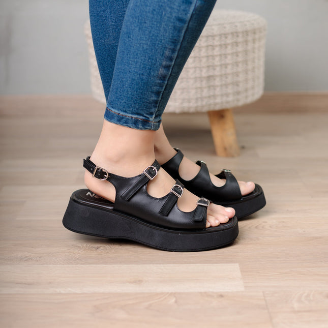 Sandalia Elel - Negro - Tienda Nébula