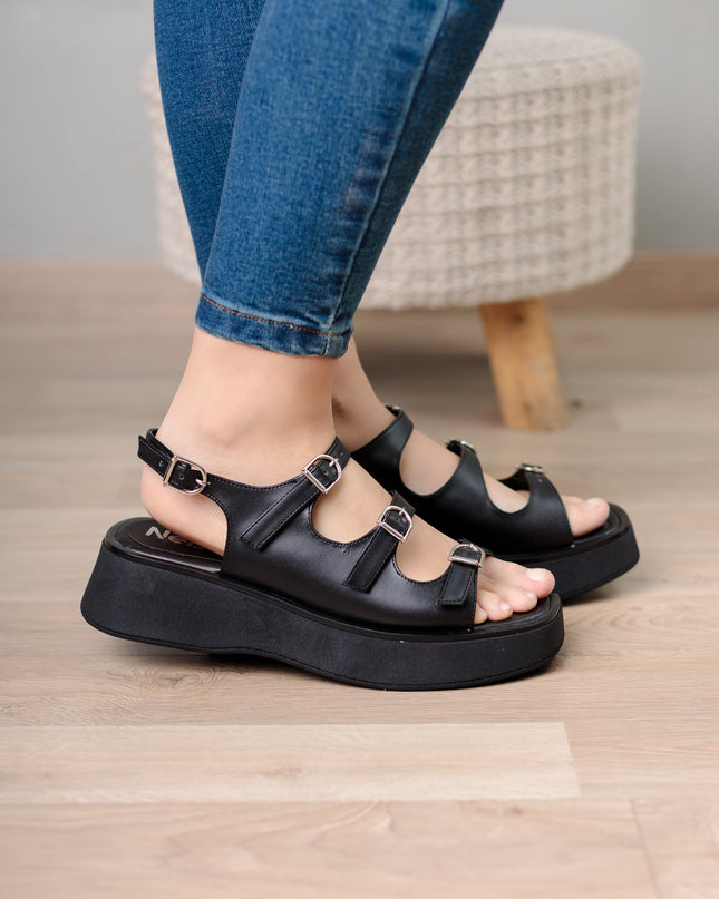 Sandalia Elel - Negro - Tienda Nébula