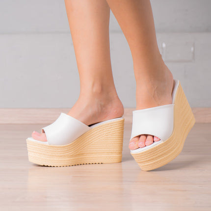 Sandalia Esmer - Blanco - Tienda Nébula