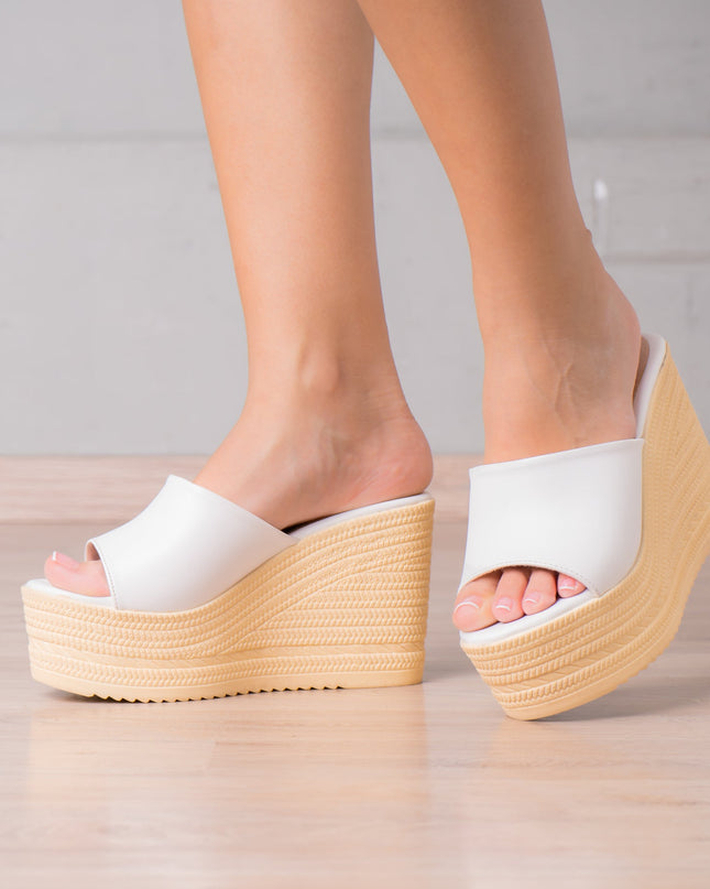 Sandalia Esmer - Blanco - Tienda Nébula