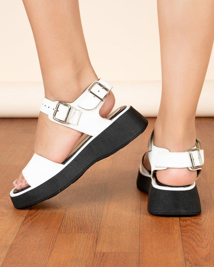 Sandalia Farah - Blanco - Tienda Nébula