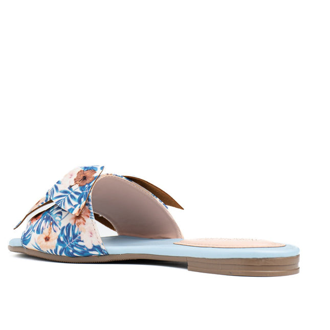 Sandalia Flor Floreado - Celeste - Tienda Nébula