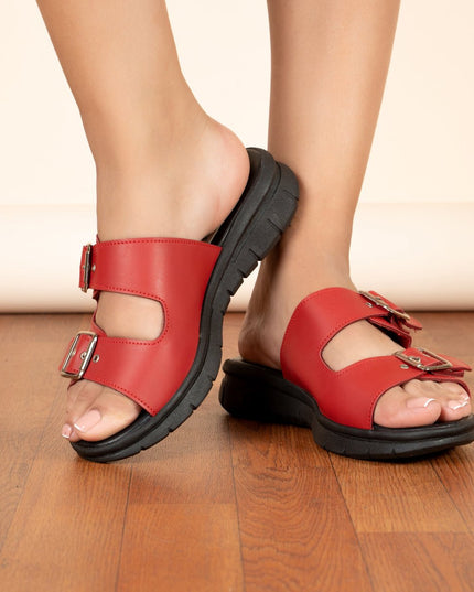 Sandalia Glitz - Rojo - Tienda Nébula