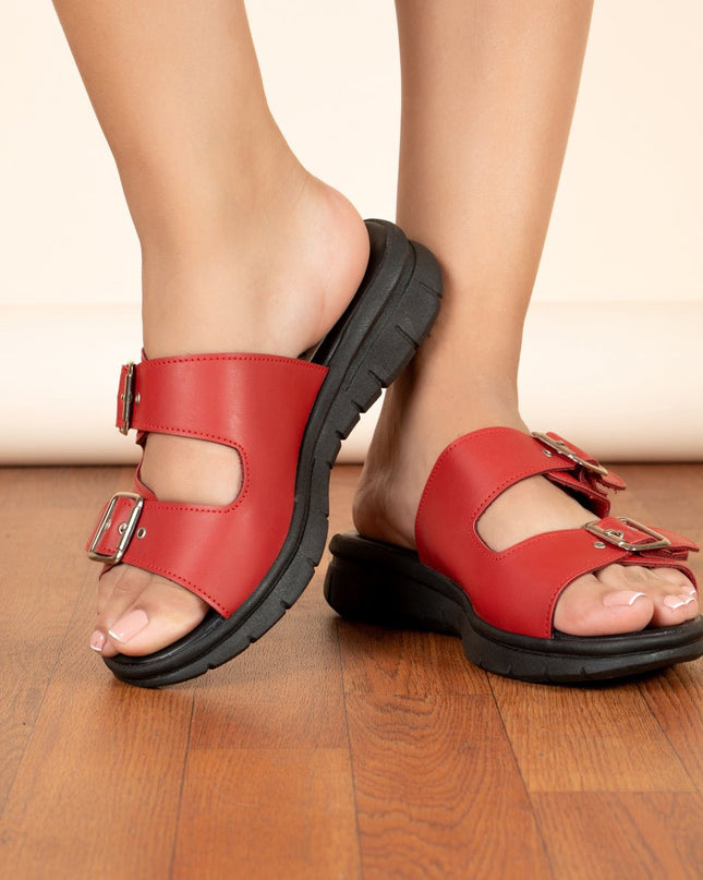 Sandalia Glitz - Rojo - Tienda Nébula