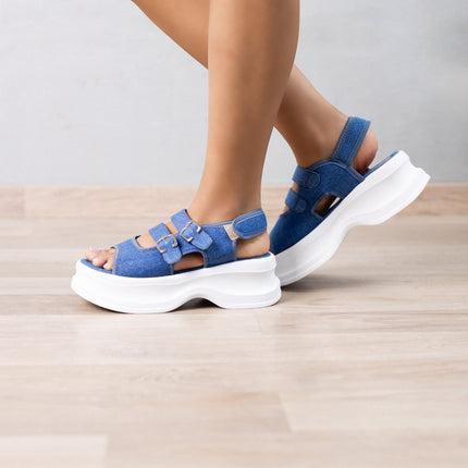 Sandalia Goran - Denim - Tienda Nébula