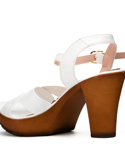 Sandalia Guivin 2.0 - Blanco Charol - Tienda Nébula