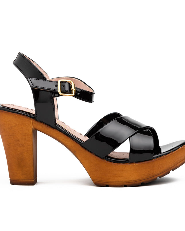 Sandalia Guivin 2.0 - Negro Charol - Tienda Nébula