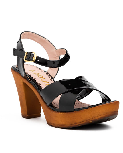 Sandalia Guivin 2.0 - Negro Charol - Tienda Nébula