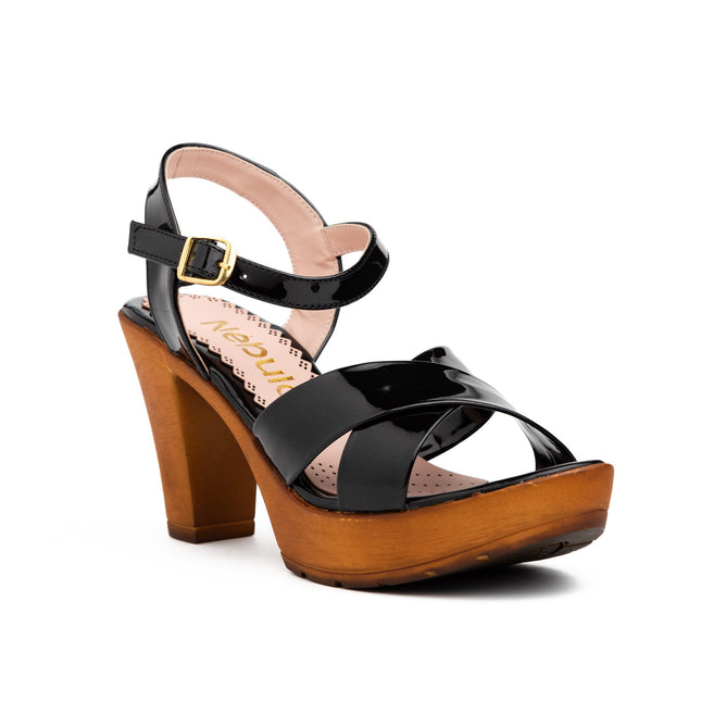 Sandalia Guivin 2.0 - Negro Charol - Tienda Nébula