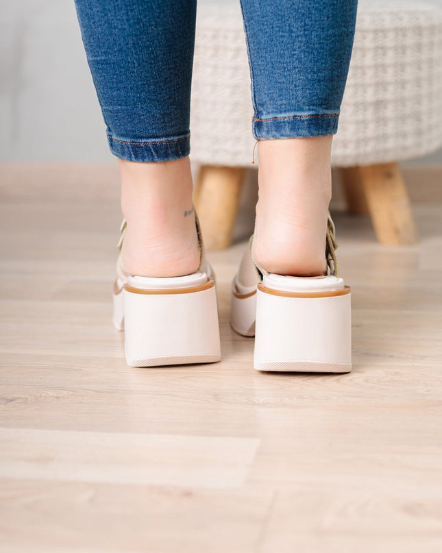 Sandalia Gustov - Beige - Tienda Nébula